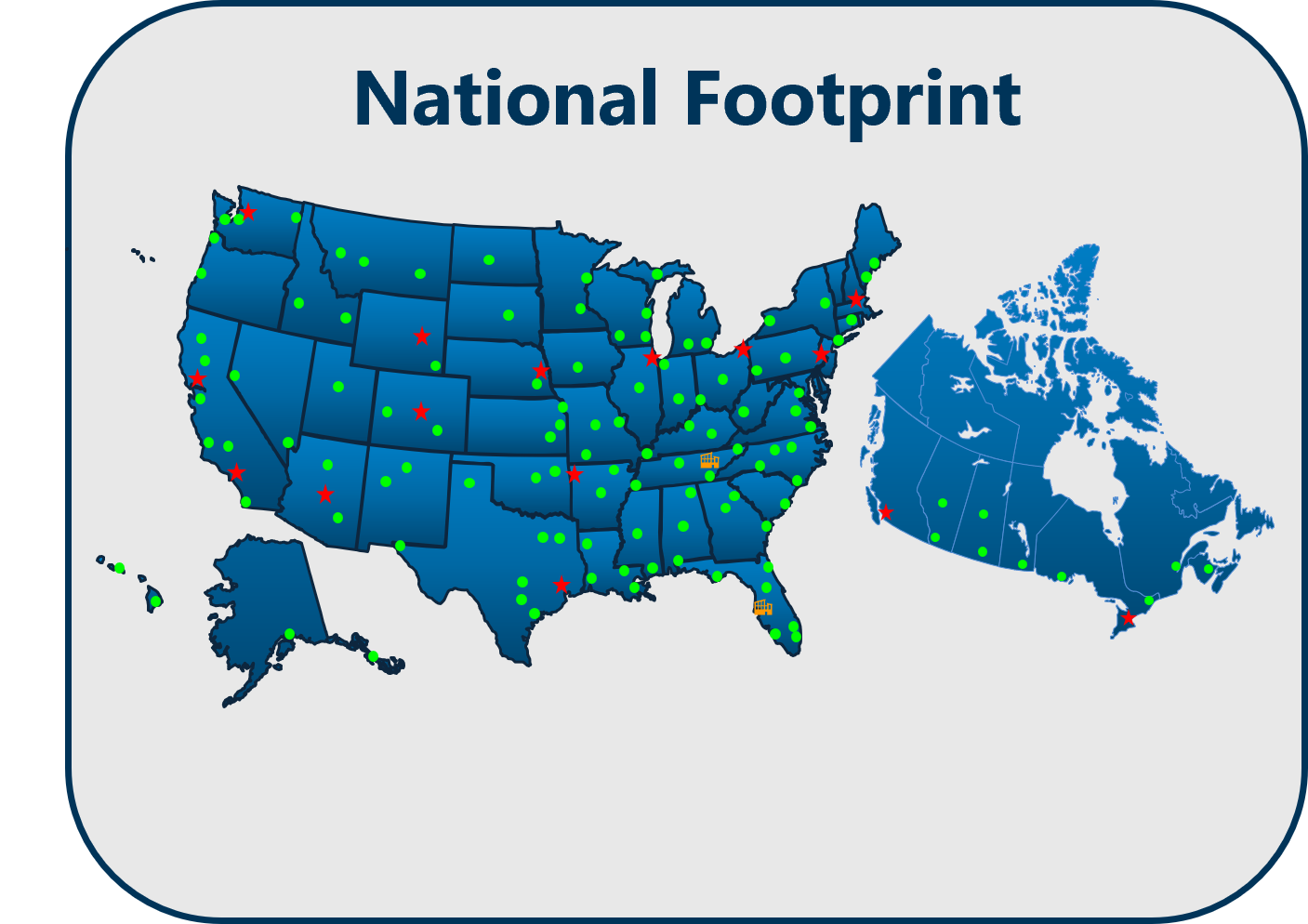 National Footprint Map